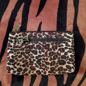 Relativity Leopard Print Wallet/Cosmetic Bag NWOT